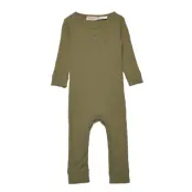 Rompy Långärmad Bodysuit Khakigrön MarMar Cph