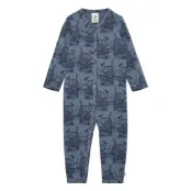 Savannah Bodysuit Långärmad Bodysuit Multi/mönstrad Müsli By Green Cotton