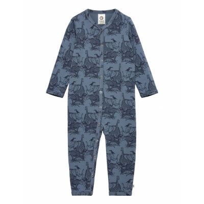 Savannah Bodysuit Långärmad Bodysuit Multi/mönstrad Müsli By Green Cotton