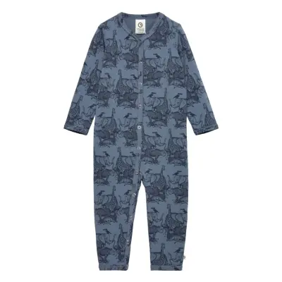 Savannah Bodysuit Långärmad Bodysuit Multi/mönstrad Müsli By Green Cotton