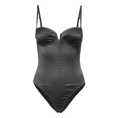 Sidse Bodysuit Bodies Slip Svart OW Intimates