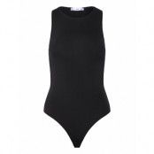 Mango Sleeveless Fitted Bodysuit Svart