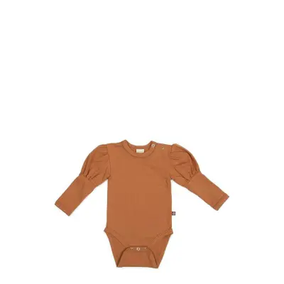 Smallstuff Body Ls W. Puff, Rosehip - Orange - 68