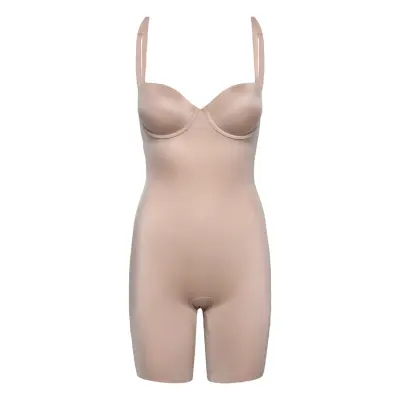 Spanx Strapless Cupped Bodysuit - Beige - M