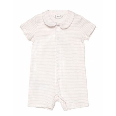 Mango Striped Bodysuit Pyjamas Rosa