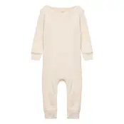 Striped Long Sleeved Romper W. Lapneck Långärmad Bodysuit Rosa Copenhagen Colors