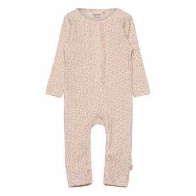Minymo Suit Ls Aop Rib Rosa