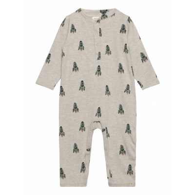 Minymo Suit Ls Aop Sweat Grå