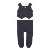 Suit Ls Långärmad Bodysuit Multi/mönstrad Minymo