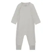 Suit Ls-Velour Jaquard Långärmad Bodysuit Grå Pippi