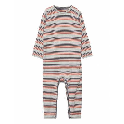 Suit Ls Y/D Bamboo Långärmad Bodysuit Multi/mönstrad Minymo