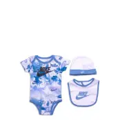 Summer Daze Hat, Bodysuit & Bib 3Pc Set Gift Sets Multi/mönstrad Nike