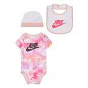 Summer Daze Hat, Bodysuit & Bib 3Pc Set Gift Sets Multi/mönstrad Nike