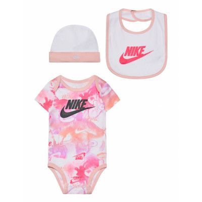 Summer Daze Hat, Bodysuit & Bib 3Pc Set Gift Sets Multi/mönstrad Nike