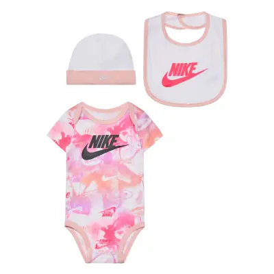 Summer Daze Hat, Bodysuit & Bib 3Pc Set Gift Sets Multi/mönstrad Nike