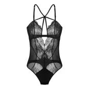 Tessa Bodysuit Bodies Slip Black Dorina