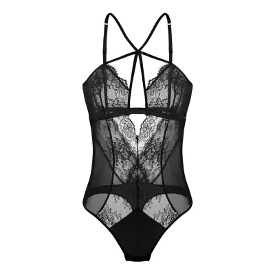 Tessa Bodysuit Bodies Slip Black Dorina