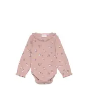 The New Tnsbnicole L_S Pointelle Body - Pink - 56