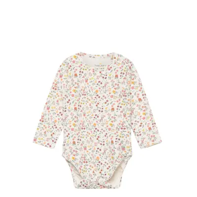 Tnsflara L_S Body Långärmad Bodysuit Multi/patterned The New