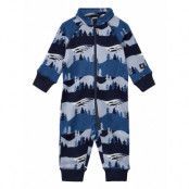 Toddlers' Fleece All-In- Myytti Långärmad Bodysuit Blå Reima