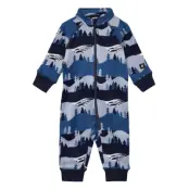 Toddlers' Fleece All-In- Myytti Långärmad Bodysuit Blå Reima