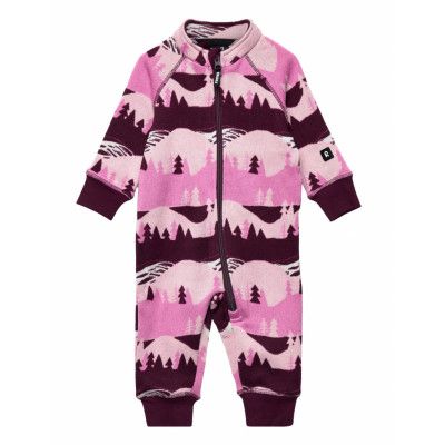 Toddlers' Fleece All-In- Myytti Långärmad Bodysuit Rosa Reima