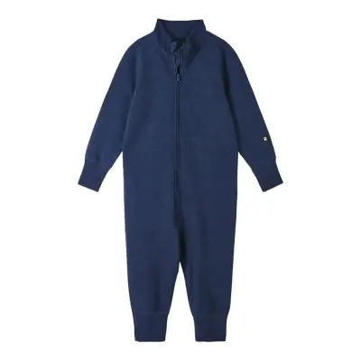 Toddlers' Wool All-In- Parvin Långärmad Bodysuit Navy Reima