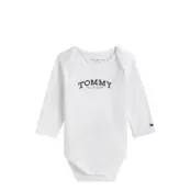 Tommy Hilfiger Monotype Body L/S Jersey Solid Vit