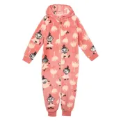 Tulips Overall Långärmad Bodysuit Pink Martinex