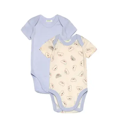 United Colors of Benetton 2 Bodysuit - Blue - 90