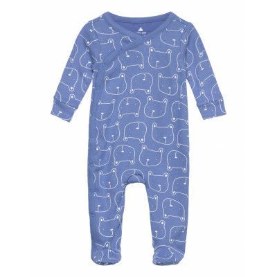 V-Bear Kim 1Pc Långärmad Bodysuit Blå GAP