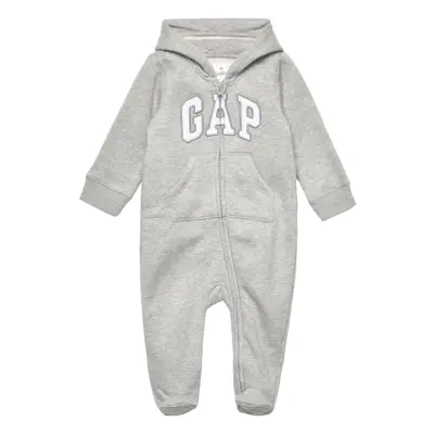 V-U Logo Bear 1Pc Långärmad Bodysuit Grå GAP