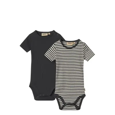 Wheat 2 Rib Body S/S Timo - Black - 86