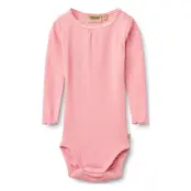 Wheat Rib Body L/S Lotta - Pink - 80