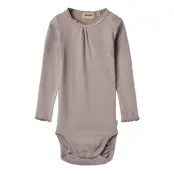 Wheat Rib Body L/S Lotta - Purple - 68