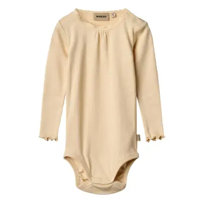 Wheat Rib Body L/S Lotta - Yellow - 80