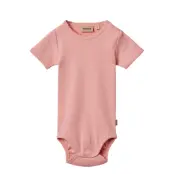 Wheat Rib Body S/S Lace Elisa - Pink - 56