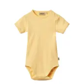 Wheat Rib Body S/S Lace Elisa - Yellow - 68