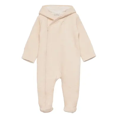 Wholesuit Quilted Långärmad Bodysuit Beige Fixoni