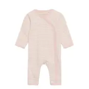 Wholesuit Y/D Stripe Långärmad Bodysuit Rosa Fixoni