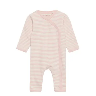 Wholesuit Y/D Stripe Långärmad Bodysuit Rosa Fixoni