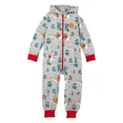 Winter Pippi Overall Långärmad Bodysuit Grey Martinex