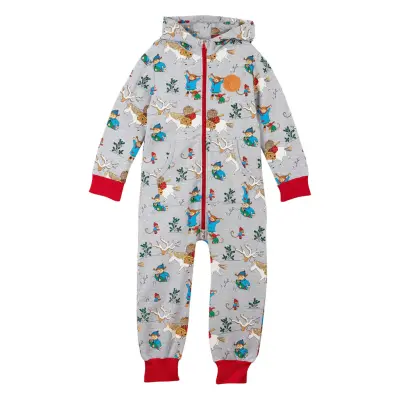 Winter Pippi Overall Långärmad Bodysuit Grey Martinex