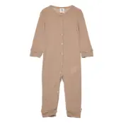 Woolly Bodysuit *Villkorat Erbjudande Base Layers Base Layer Sets Beige Müsli By Green Cotton