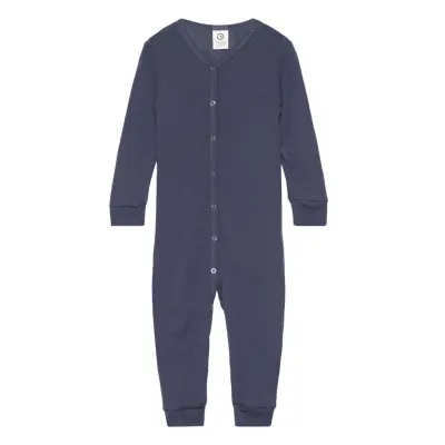 Woolly Bodysuit Outerwear Base Layers Baselayer Sets Blue Müsli By Green Cotton