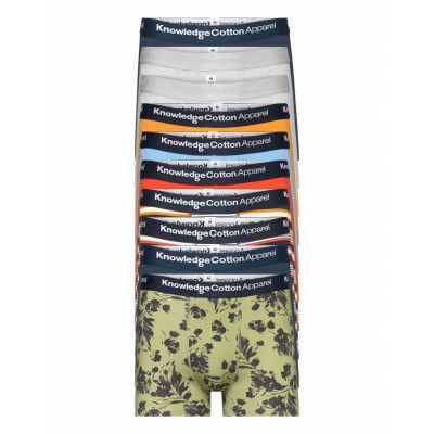 10-Pack Underwear - Gots/Vegan Boxerkalsonger Multi/mönstrad Knowledge Cotton Apparel