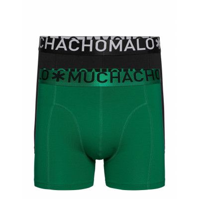 1010 Boxer Solid 2pk 329 Boxerkalsonger Grön Muchachomalo
