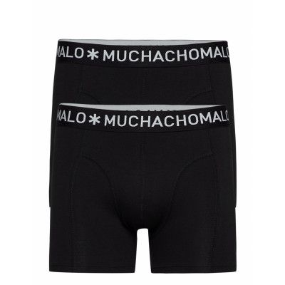 1010 Boxer Solid 2Pk Boxerkalsonger Svart Muchachomalo