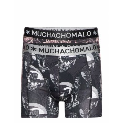 1010 King Of The Jungle 04 2pk Boxer Boxerkalsonger Grå Muchachomalo