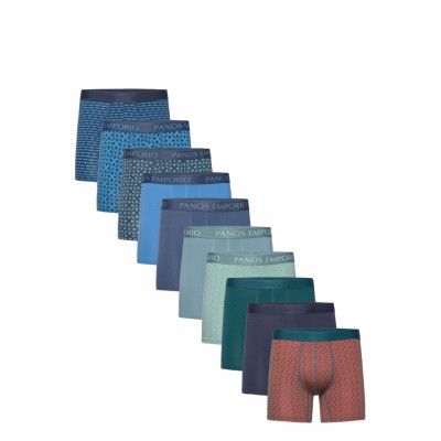 Panos Emporio Pe 10Pk Base Bamboo Boxer Marinblå